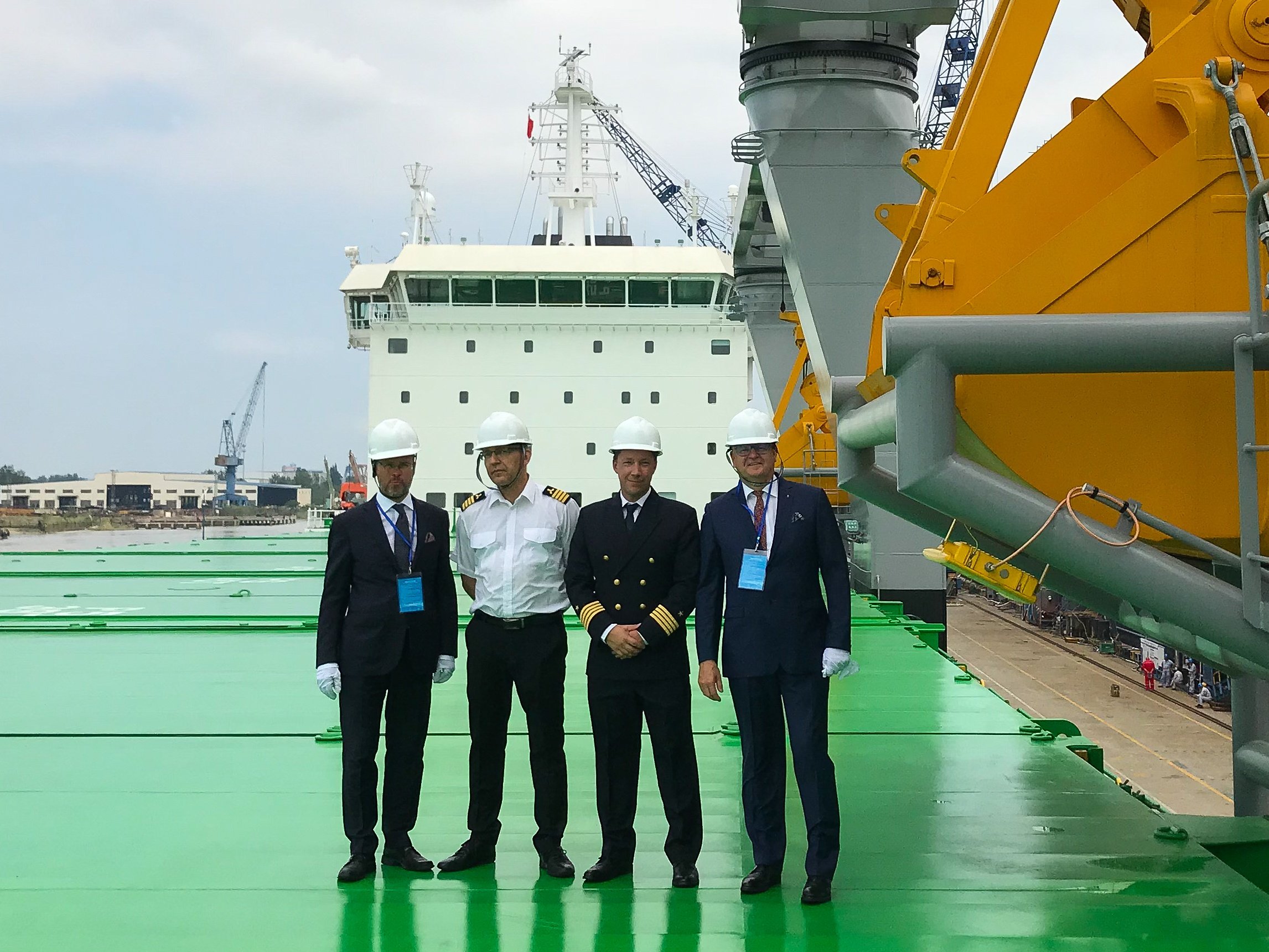 The world’s most eco-friendly bulk carrier Haaga has been delivered to ESL Shipping